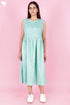 Mulmul Cotton Dress In Block Print